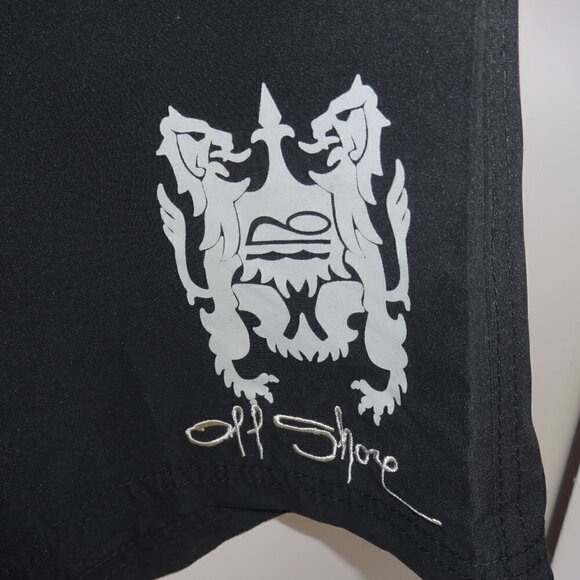 VTG Offshore surfer's board shorts size 32 waist black / white inserts, has tag - Picture 4 of 12